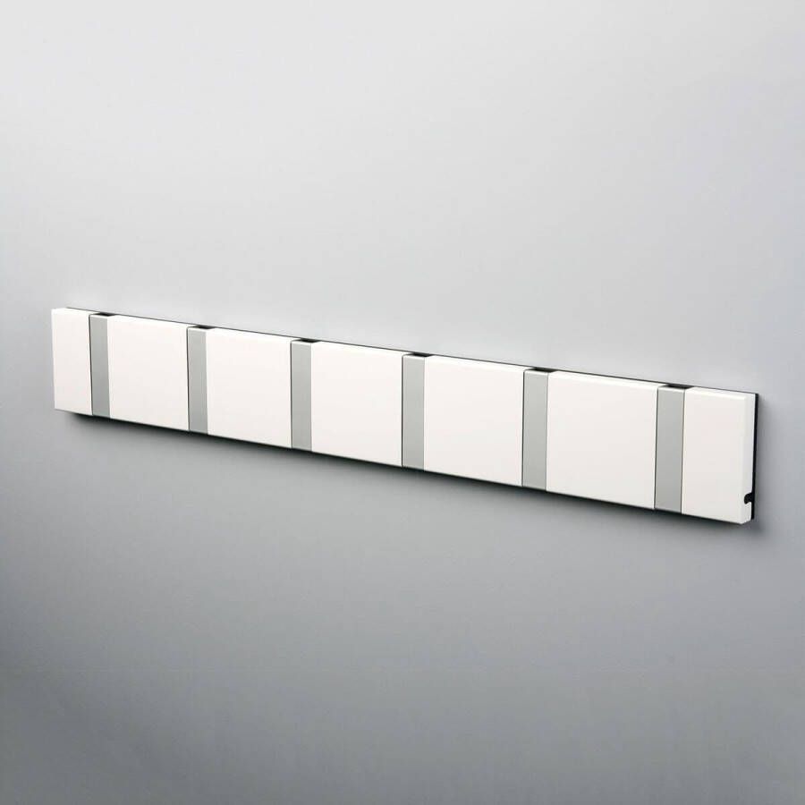 Loca Wandkapstok Knax Horizontal 6 Wit