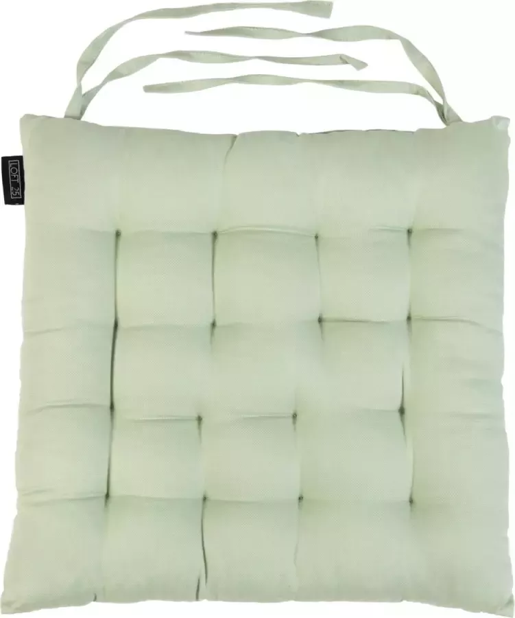 Stoelkussen Stoelkussens eetkamer Slipvrij Getuft Binnen Zitkussen Stoelkussens met lint Zitkussen Kussens voor Stoelen 42x40 cm