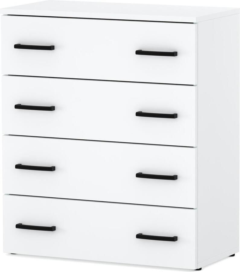 Loft SCHOENENKAST WIT MAT 71x82.9x35 4 PLANKJES STANDAARD ZONDER ZITTING