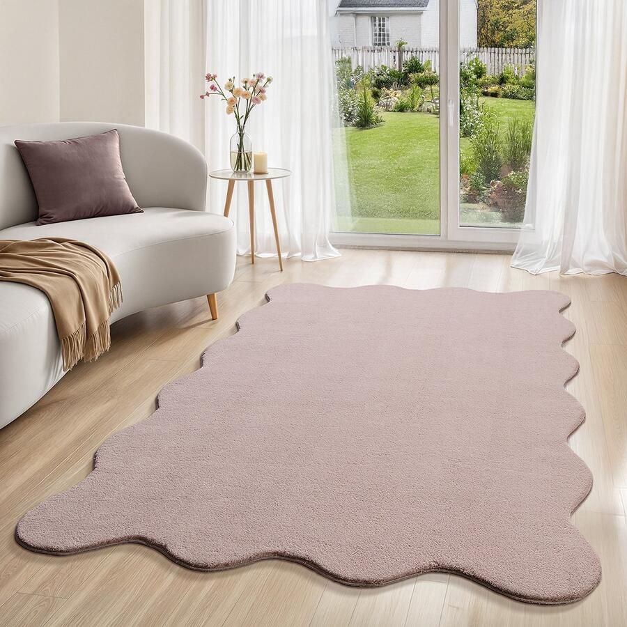 Loft Shape Vloerkleed – Zacht Hoogpolig Vloerkleed in Blos (Blush) Wasbaar tot 30° & Pluizig-160 x 220 cm - Foto 2