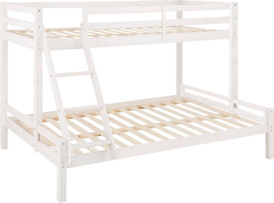 Loft24 Alpi2|Bunkbed 140x200 cm White in Wood