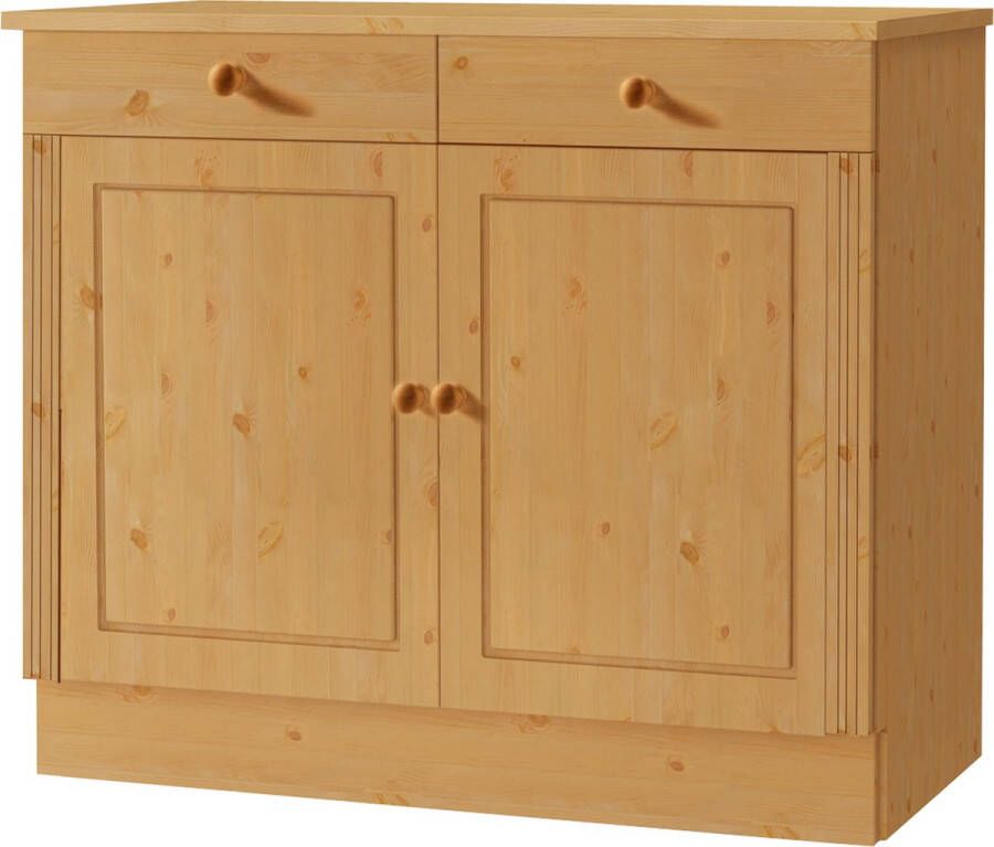 Loft24 Anita|Cabinet 2 drawers 2 doors in white honig solid wood - Foto 3