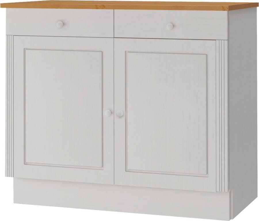 Loft24 Anita|Cabinet 2 drawers 2 doors in white honig solid wood - Foto 2