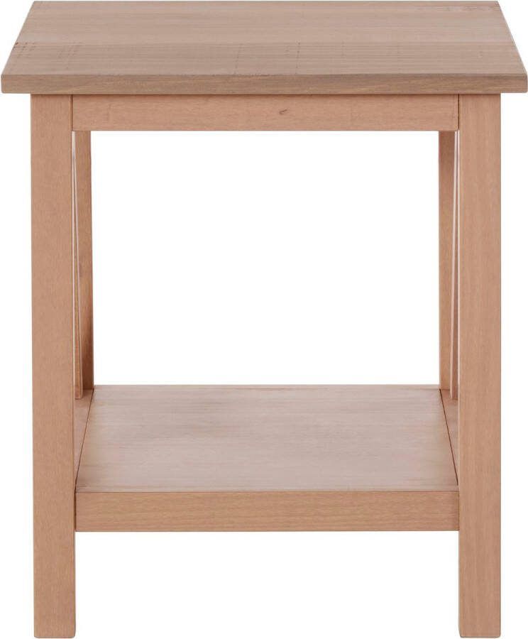 Loft24 Bijzettafel met 1 plank in grenen bruin