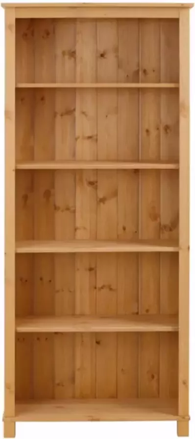 Loft24 Boekenkast met 5 planken in grenen natuur