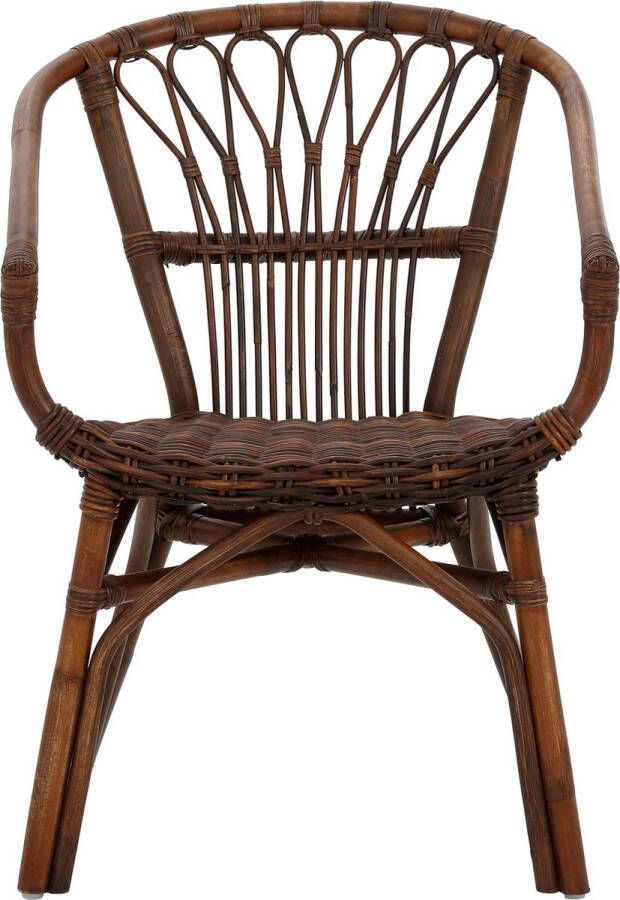 Loft24 Eetkamerstoelen set van 2 in rotan bruin - Foto 2