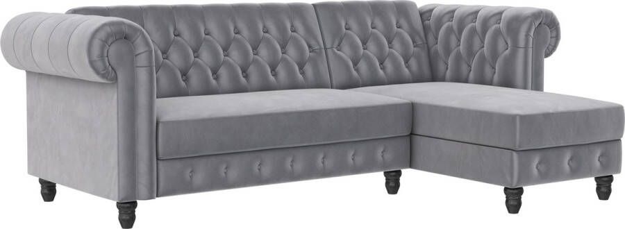 Dorel Home Hoekbank Felix L-model 241 cm (ligoppervlak108x195 cm) récamier verwisselbaar - Foto 12