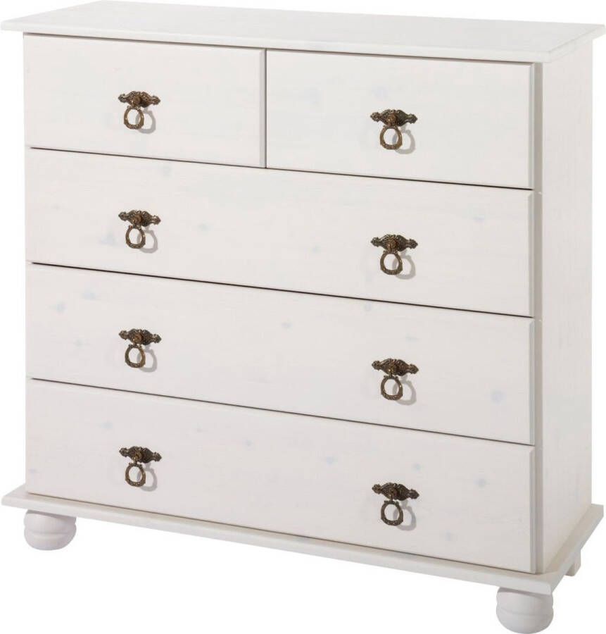 Loft24 Fiona ladekast 3+2 lades-wit lak