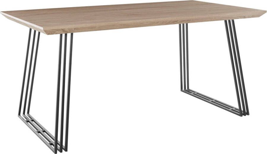 Notio Living Kairo|Eettafel 160 cm 6 plaatsen in Zwart Eiken - Foto 2