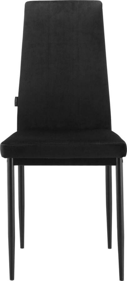 Loft24 Kelly|Zwart fluwelen eetkamerstoel - Foto 2