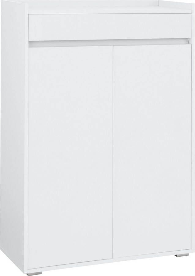 Loft24 Kosmo|Schoenenkast met 2 deuren 1 lade in MDF wit
