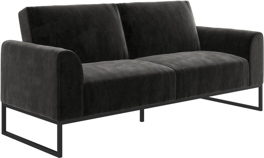 CosmoLiving by Cosmopolitan Slaapbank Adley Veloursstof slaapfunctie rugleuning 2-delig zithoogte 47 5 cm (1 stuk)