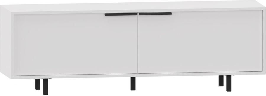 Loft24 Alberto|Tv-meubel 150 cm met 2 klepdeuren in wit