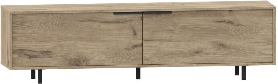 Loft24 Alberto|Tv-meubel met 2 klepdeuren in eikenlook