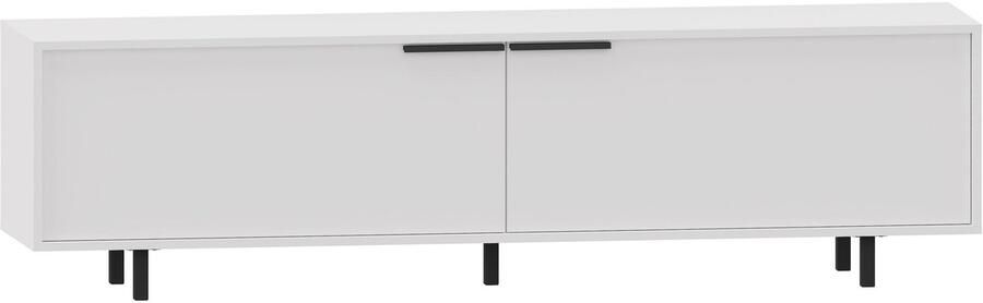 Loft24 Alberto|Tv-meubel met 2 klepdeuren in wit