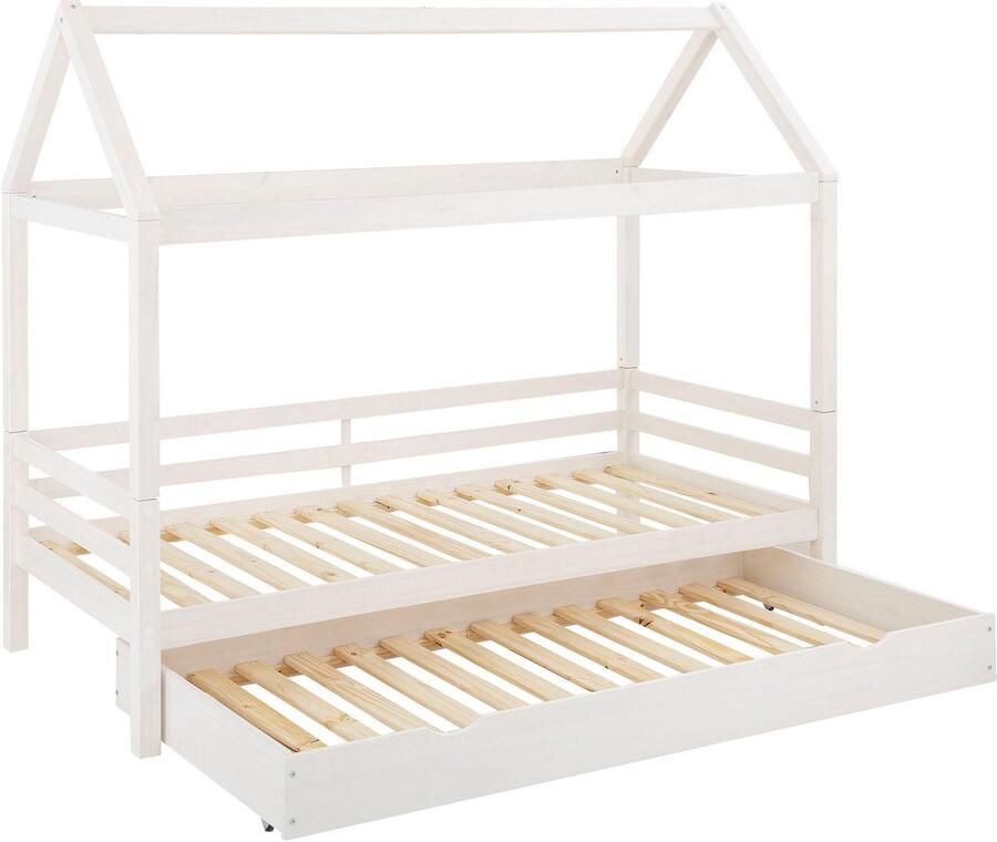 Loft24 Alpi2|Daybed 90x200 cm White with Canopy in Pine