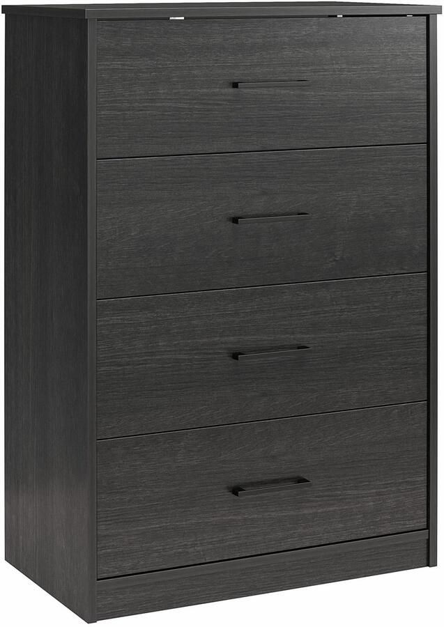 Loft24 BrEZ|Dressoir met 4 lades in zwarte eikenlook