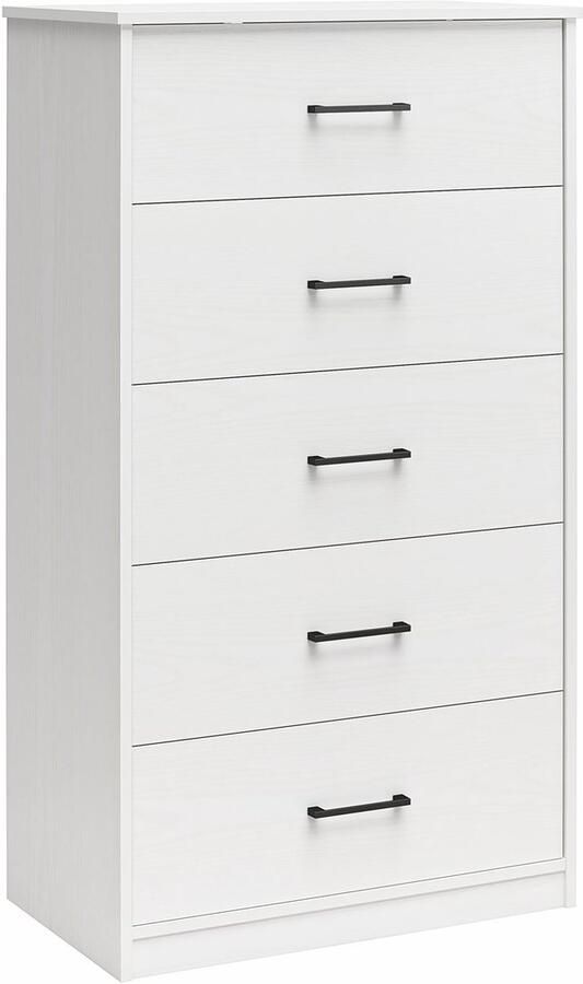 Loft24 BrEZ|Dressoir met 5 lades in wit MDF