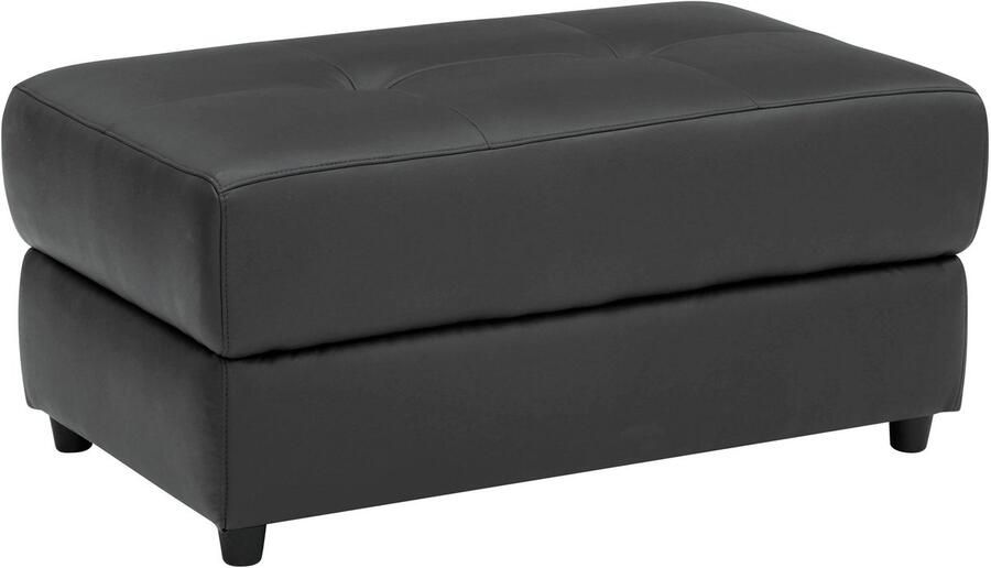 Loft24 Capena|Poef gestoffeerd in PU Grijs