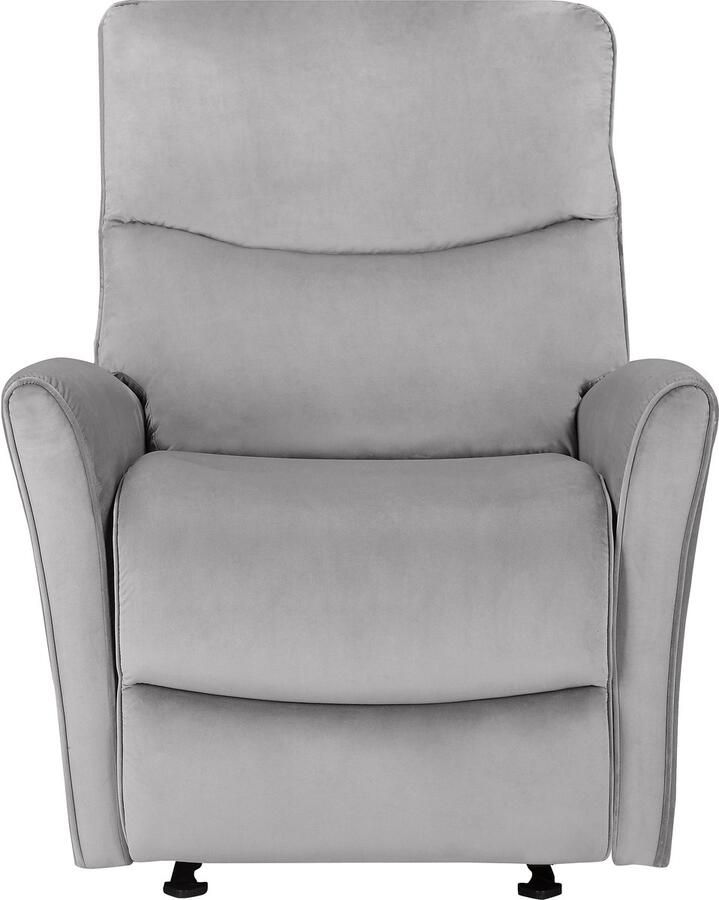 Loft24 Chesley|Fauteuil relax Manuel Gris Velours