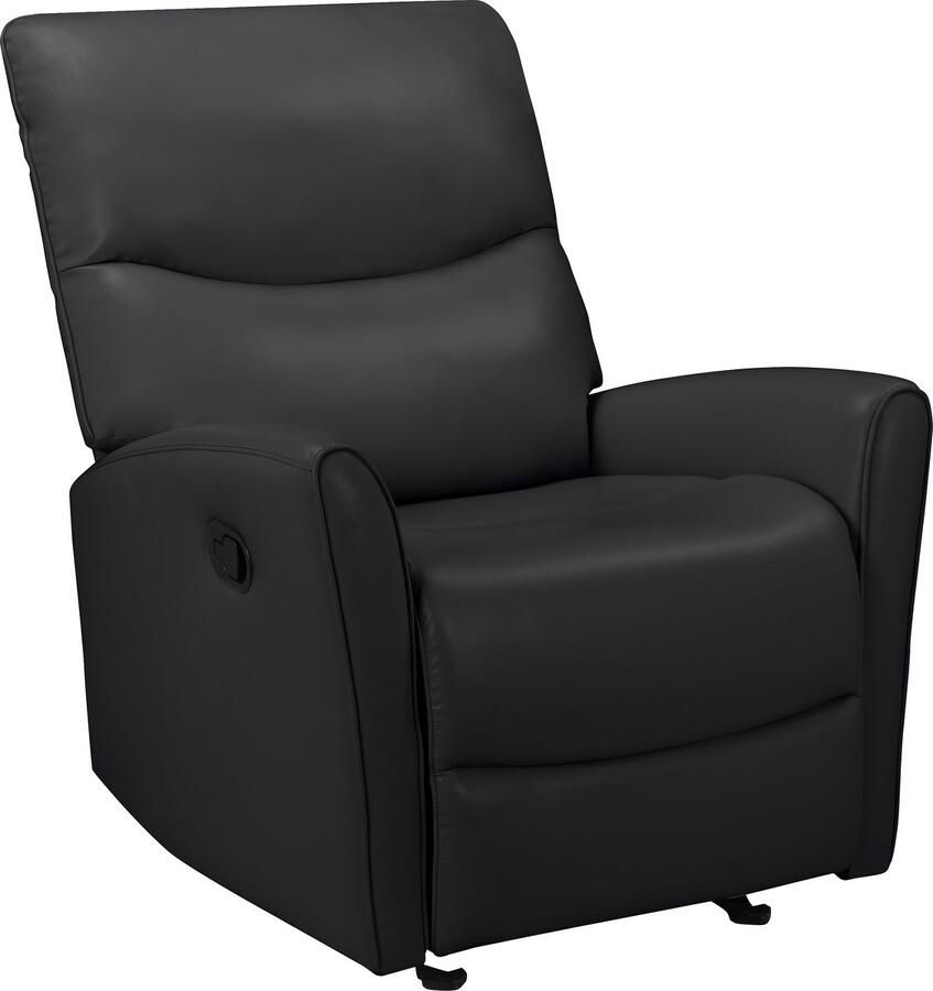Loft24 Chesley|Fauteuil relax Manuel Noir PU