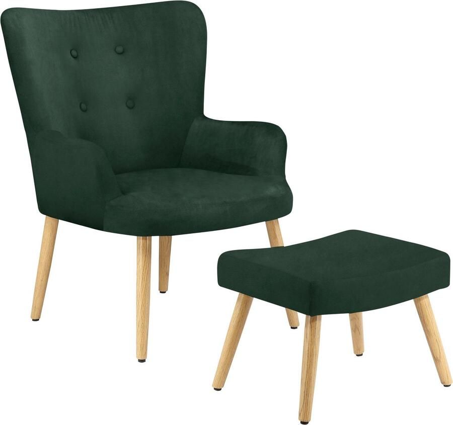 Loft24 Coco|Fauteuil in donkergroen