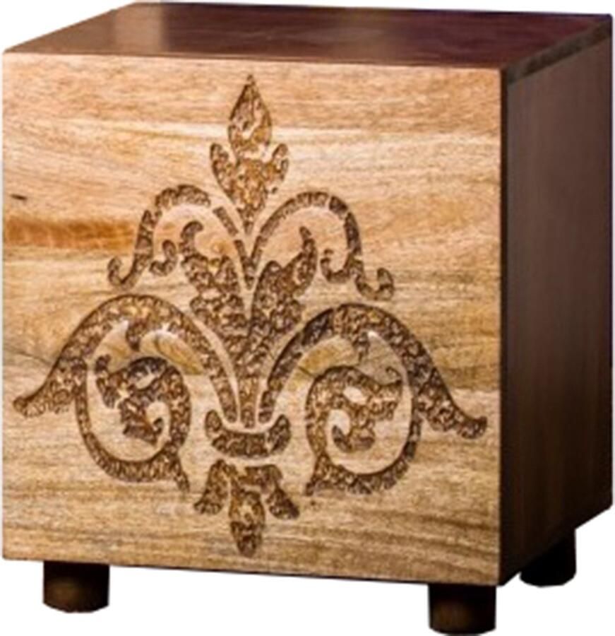 Loft24 Damask|Bijzettafel met 1 deur in bruin