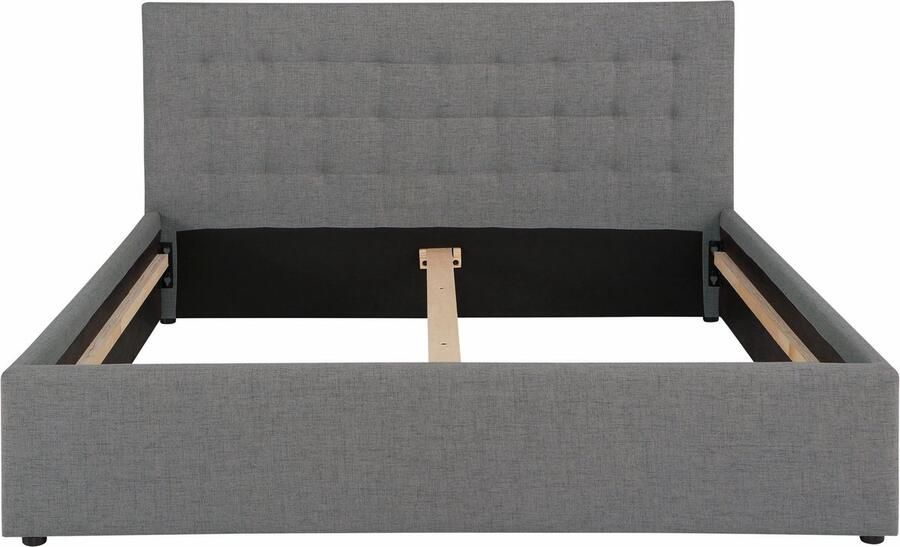 Loft24 Hamar|Bed 180x200 cm in Grey Fabric