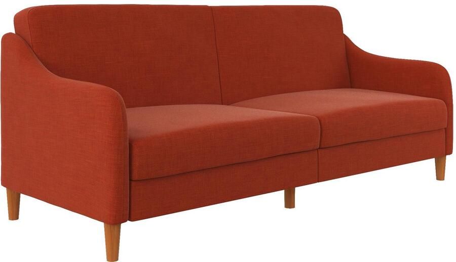 Loft24 Jasper Slaapbank 3-zits in linnen oranje