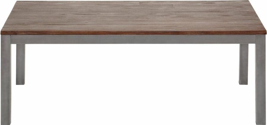 Loft24 Salontafel met 2 lades in grenen wit en honing