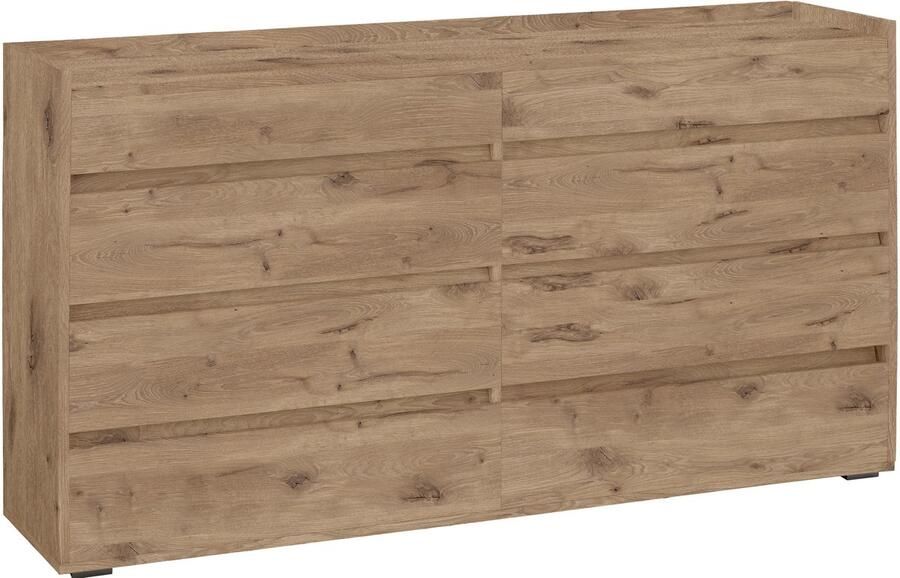 Loft24 Kosmo|Commode met 8 laden in eikenhoutlook