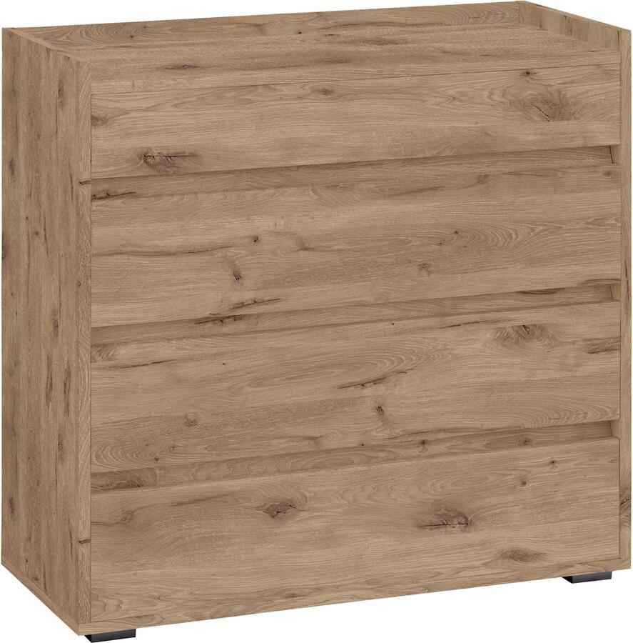 Loft24 Kosmo|Ladekast met 4 lades in eikenlook