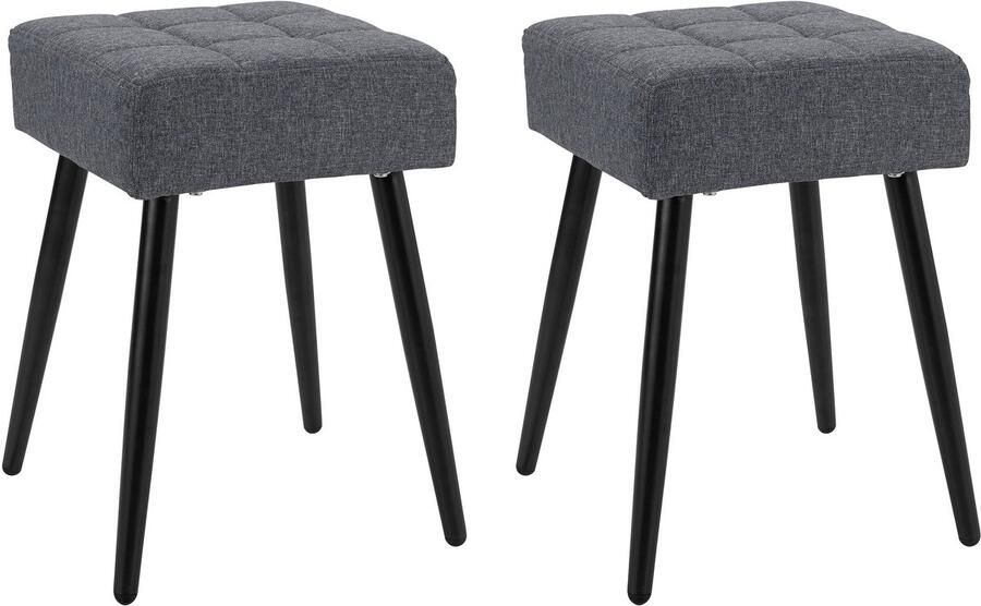 Loft24 LOUISE|Kruk Antraciet. Zwart