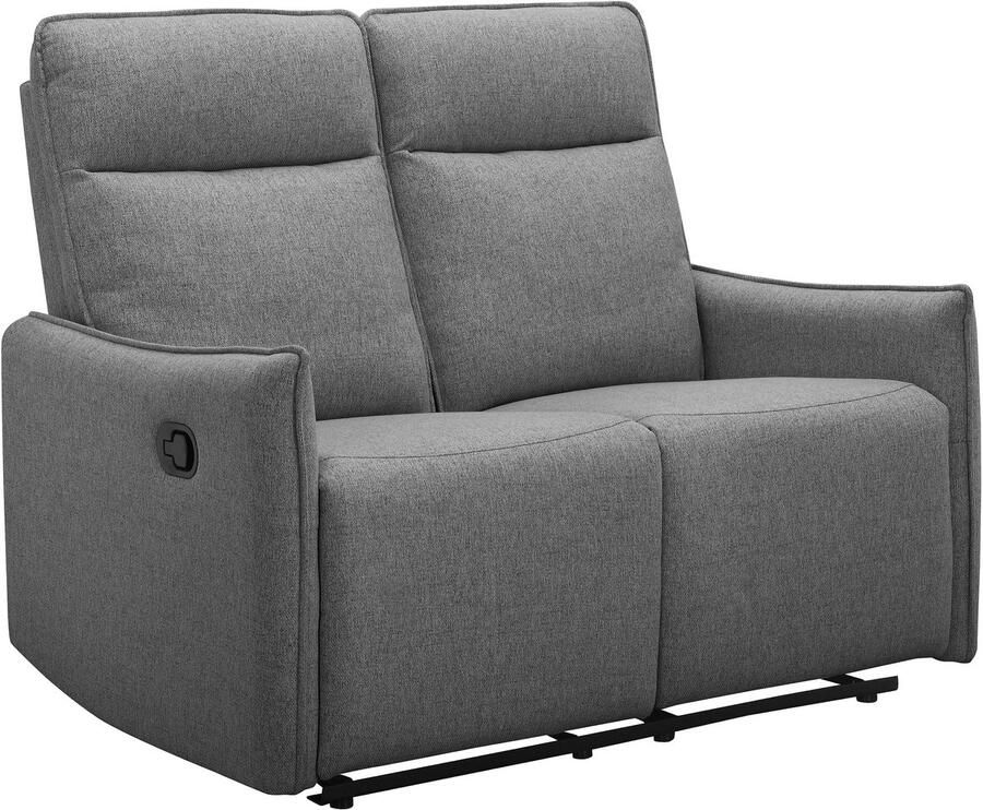 Notio Living Lugo 2Zits bank met handmatige functie in stof antraciet (120 x 127 x 86 cm) - Foto 3