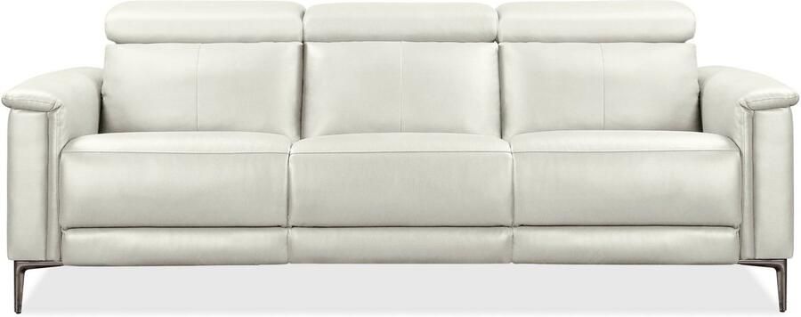 Loft24 Lund|3-zitsbank met 2 handbediende fauteuils in crème PU