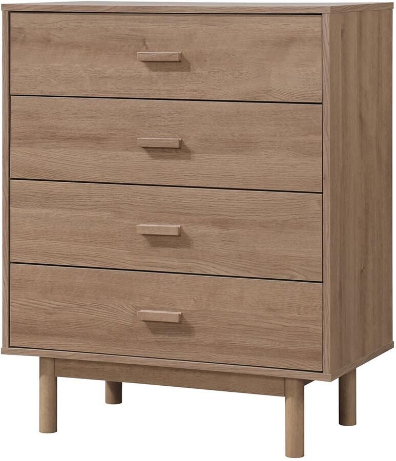 Loft24 Melanie|Commode met 4 laden in eiken look