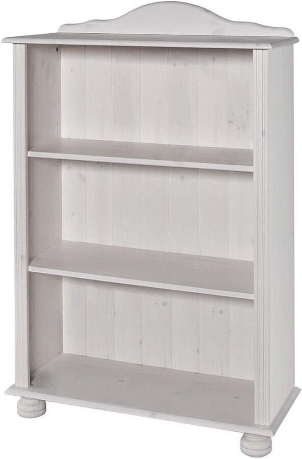Loft24 Mette|Bookcase Low in Pine White