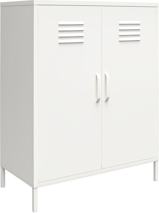 Loft24 Mission District|Commode met 2 Deuren in Wit Metaal