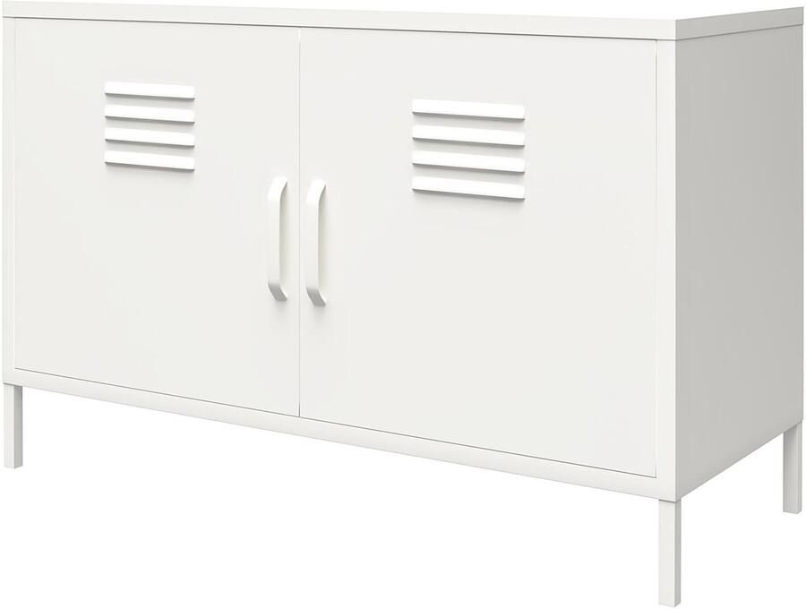 Dorel Home Mission District Kast met 2 deuren in metaal wit