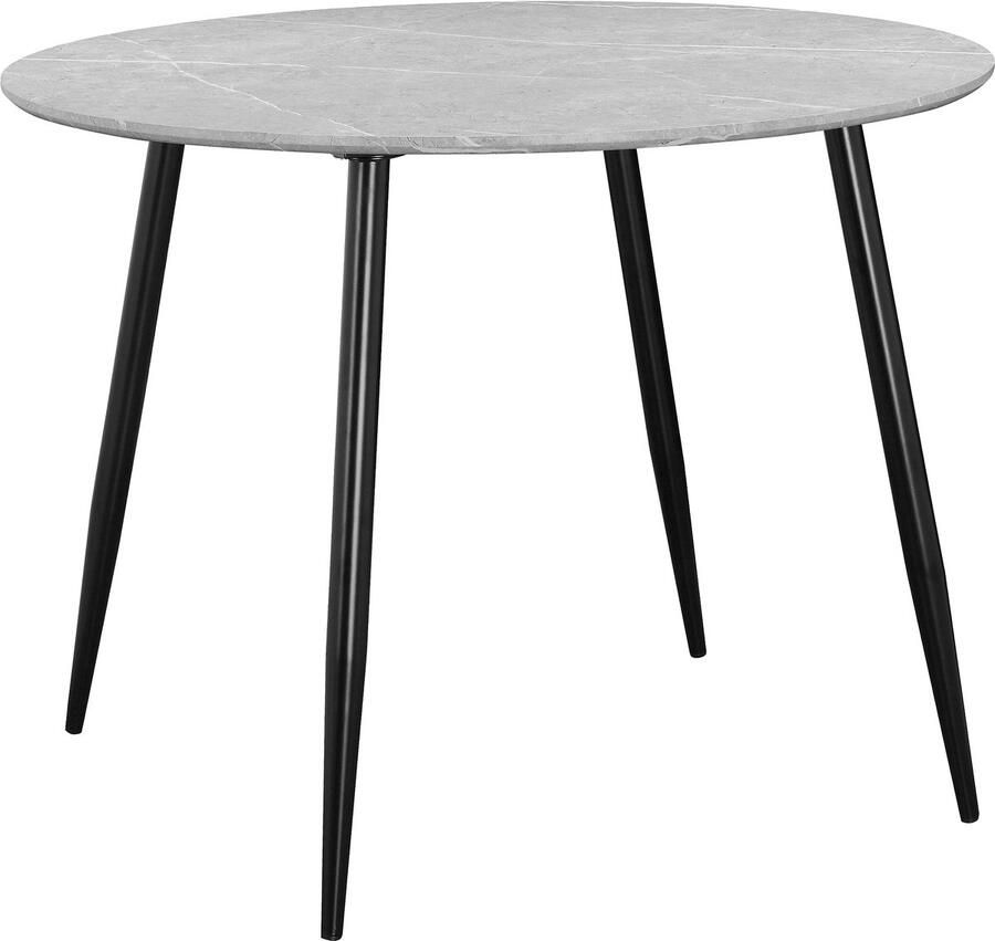 Loft24 Monza|Eettafel 100 4 persoons in Steenlook Zwart