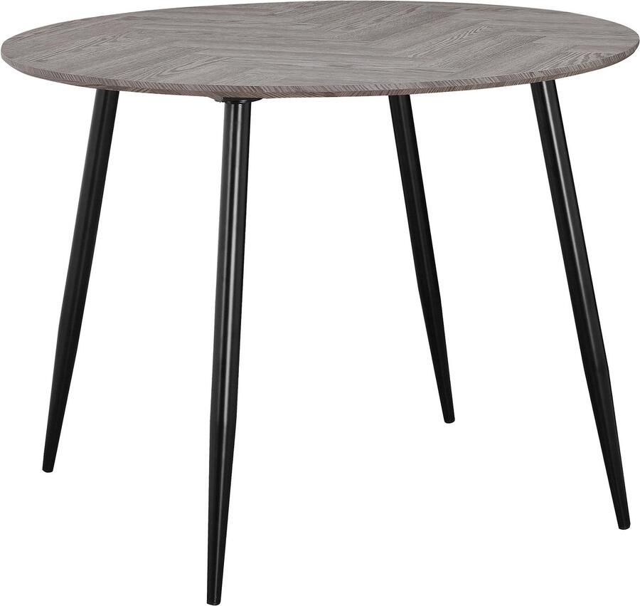 Loft24 Monza|Eettafel 100 4-persoons Visgraatmotief in Eikenlook Wit