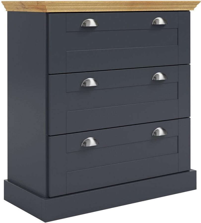 Loft24 Motala|Ladekast met 3 lades in antraciet houtlook