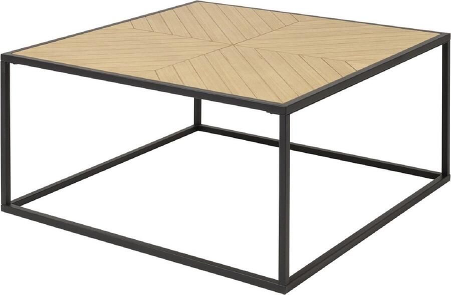 Loft24 Ortiz|Bijzettafel 90 cm in Veener Nature Zwart