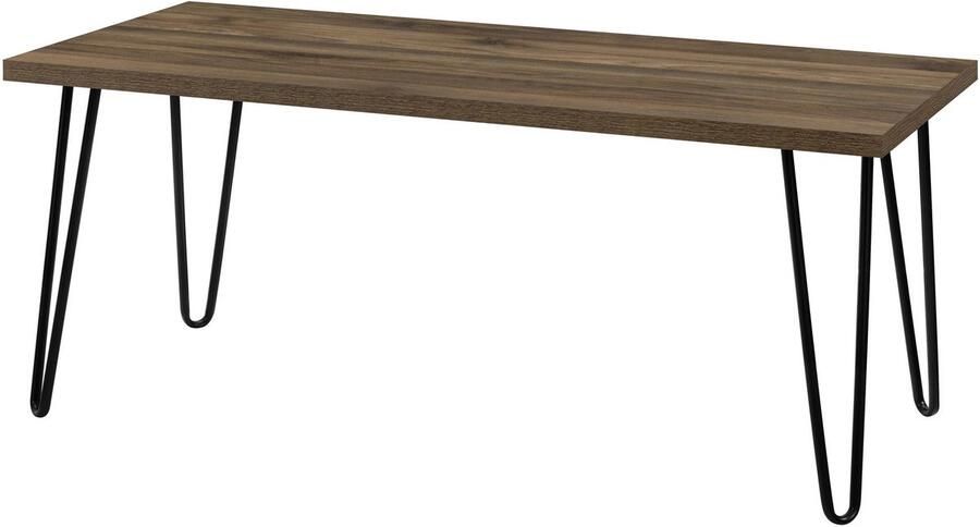 Dorel Home Salontafel rechthoekig in gelamineerd spaanplaat walnoot