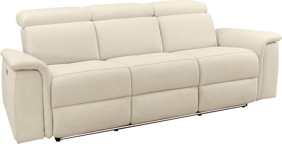 Loft24 Pareli|Bank 3-zits met elektrische factor in textielzand