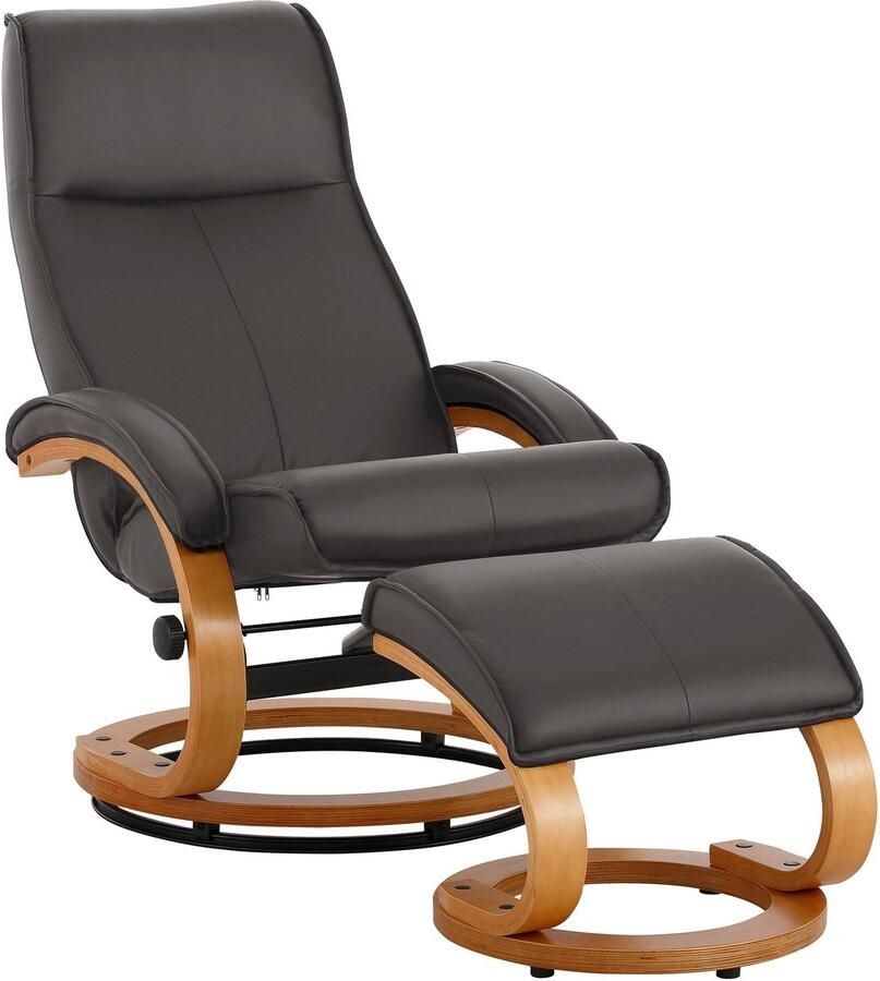 Loft24 Paris|Relaxfauteuil + hocker in Antraciet