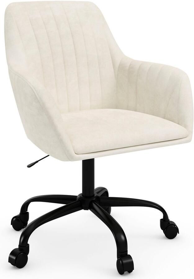 Loft24 Perry2|Bureaustoel Crème Velours