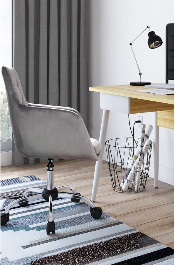 Loft24 Yoko|Bureaustoel in PU Zwart - Foto 2