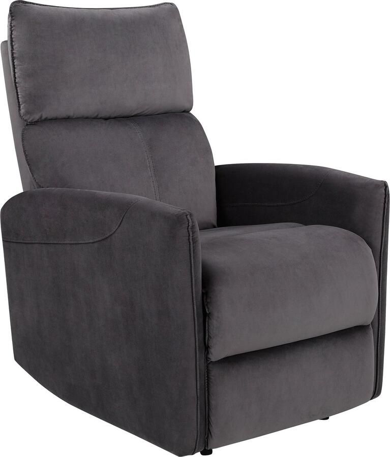 Loft24 Pineto|Relaxfauteuil met elektrische functie in fluweel antraciet