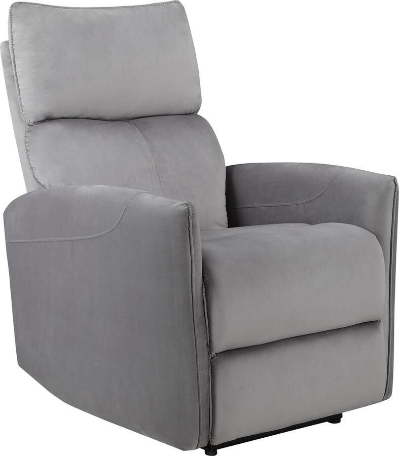 Loft24 Pineto|Relaxfauteuil met elektrische functie in fluweelgrijs